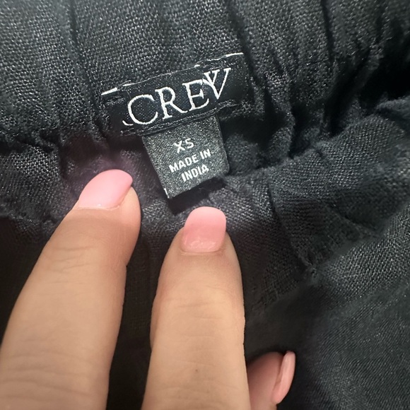 J. Crew 3" Stratus short in 100% linen $69.50 NWOT black Size XS - Picture 3 of 4